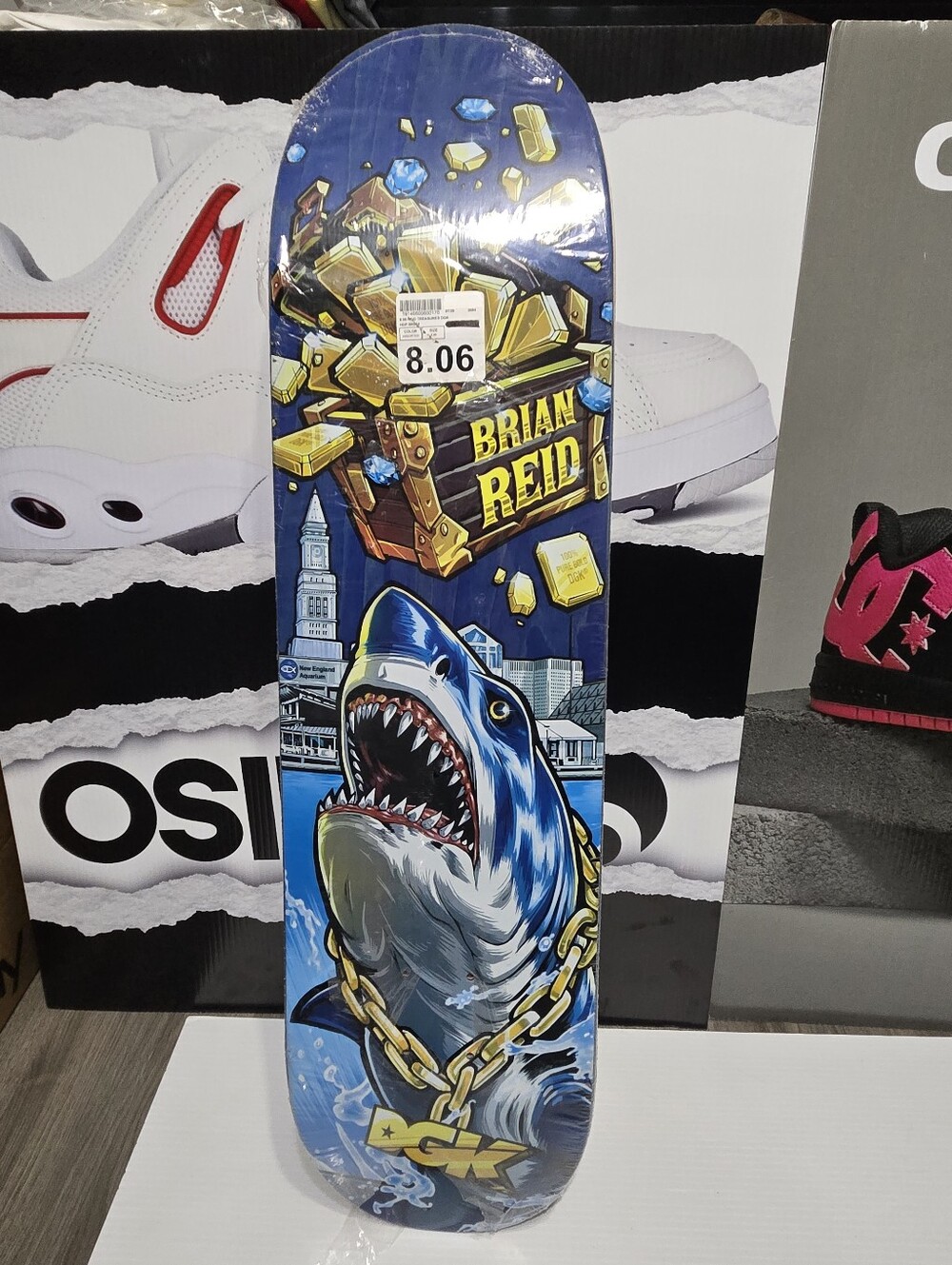 DGK Skateboard Deck Brian Reed Treasures Board Size 8.06"
